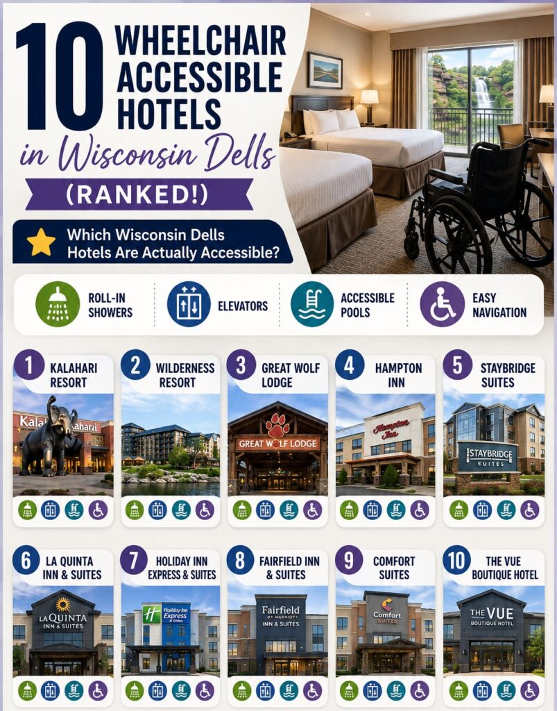 Top 10 Accessible Hotels in Wisconsin Dells