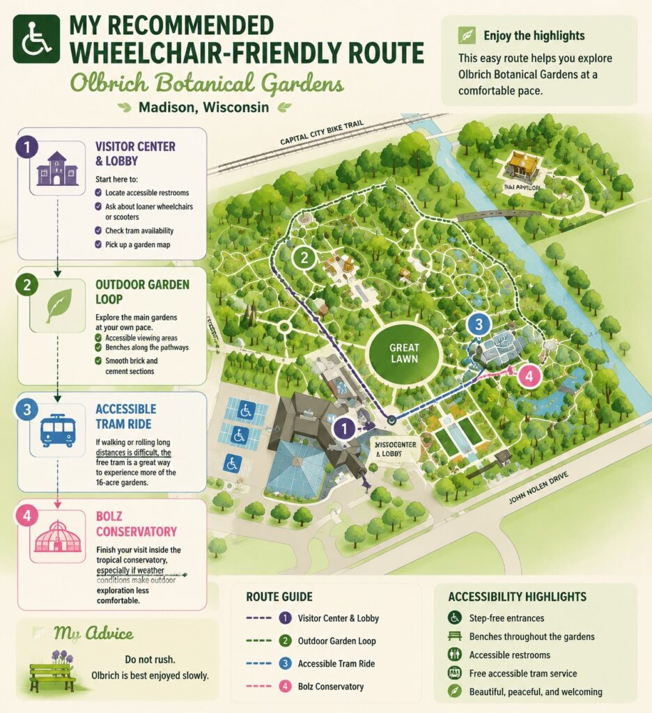 Wheelchair-Friendly Olbrich Garden Route