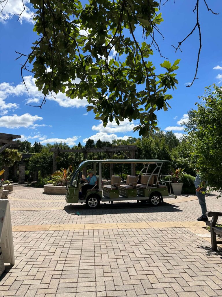 Accessible tram ride through Olbrich Botanical Gardens