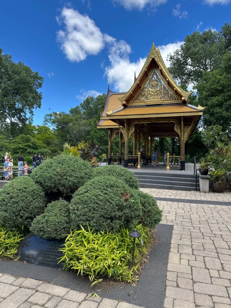 Golden Royal Thai Pavilion at Olbrich Botanical Gardens Madison Wisconsin